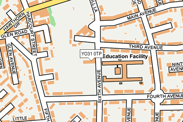 YO31 0TP map - OS OpenMap – Local (Ordnance Survey)