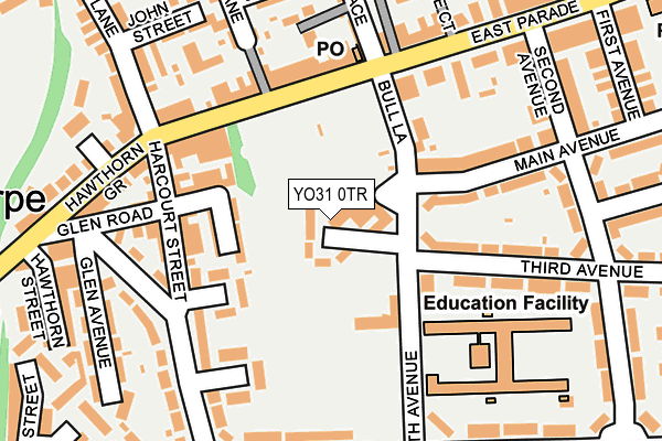 YO31 0TR map - OS OpenMap – Local (Ordnance Survey)