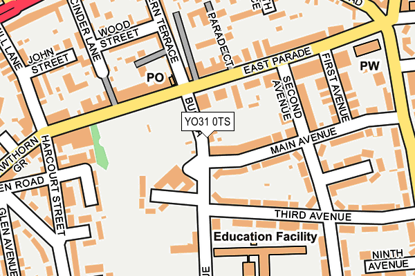 YO31 0TS map - OS OpenMap – Local (Ordnance Survey)