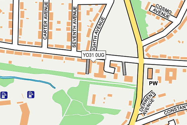 YO31 0UG map - OS OpenMap – Local (Ordnance Survey)