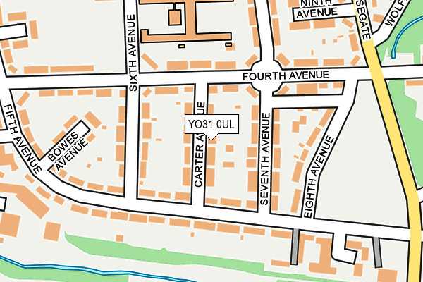 YO31 0UL map - OS OpenMap – Local (Ordnance Survey)