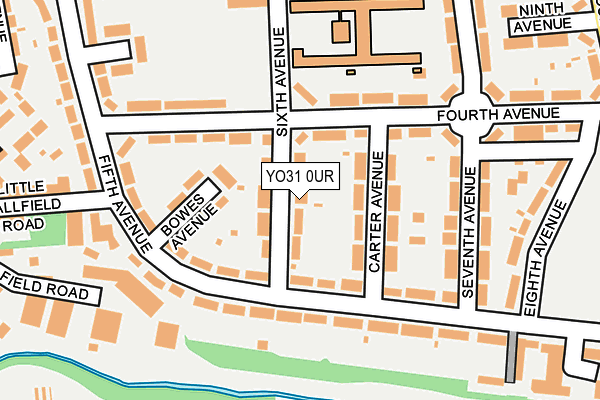 YO31 0UR map - OS OpenMap – Local (Ordnance Survey)