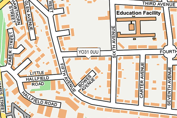 YO31 0UU map - OS OpenMap – Local (Ordnance Survey)