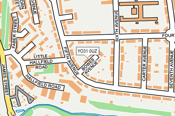 YO31 0UZ map - OS OpenMap – Local (Ordnance Survey)