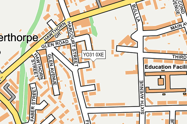 YO31 0XE map - OS OpenMap – Local (Ordnance Survey)