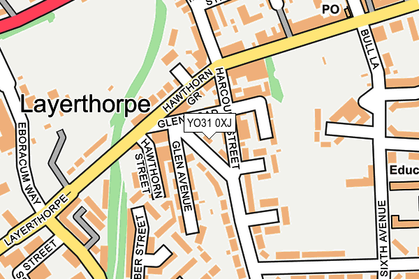 YO31 0XJ map - OS OpenMap – Local (Ordnance Survey)