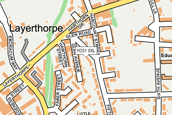 YO31 0XL map - OS OpenMap – Local (Ordnance Survey)