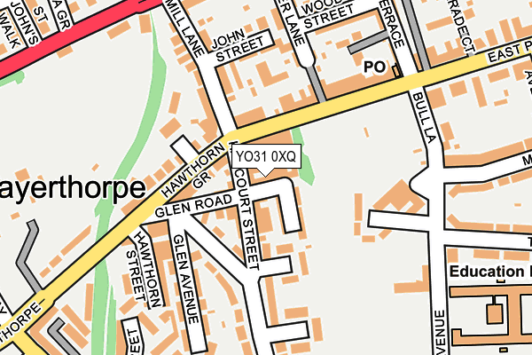 YO31 0XQ map - OS OpenMap – Local (Ordnance Survey)