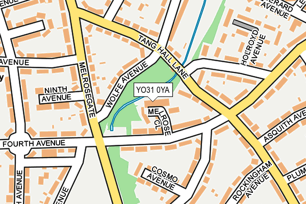YO31 0YA map - OS OpenMap – Local (Ordnance Survey)
