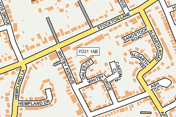 YO31 1AB map - OS OpenMap – Local (Ordnance Survey)