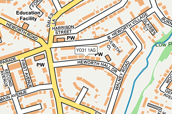 YO31 1AG map - OS OpenMap – Local (Ordnance Survey)