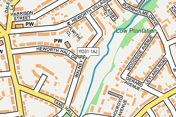 YO31 1AJ map - OS OpenMap – Local (Ordnance Survey)