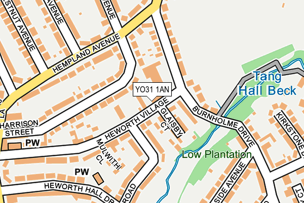 YO31 1AN map - OS OpenMap – Local (Ordnance Survey)