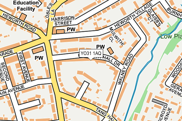 YO31 1AQ map - OS OpenMap – Local (Ordnance Survey)