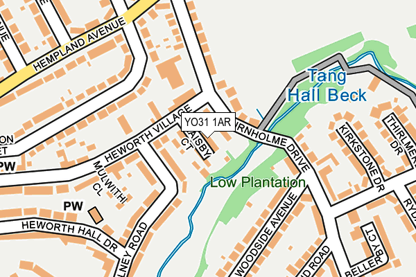 YO31 1AR map - OS OpenMap – Local (Ordnance Survey)