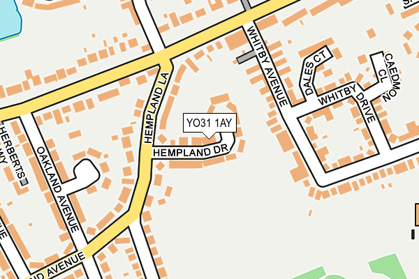 YO31 1AY map - OS OpenMap – Local (Ordnance Survey)