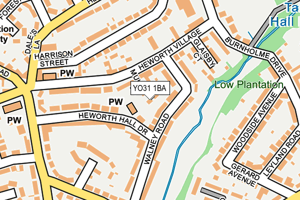 YO31 1BA map - OS OpenMap – Local (Ordnance Survey)