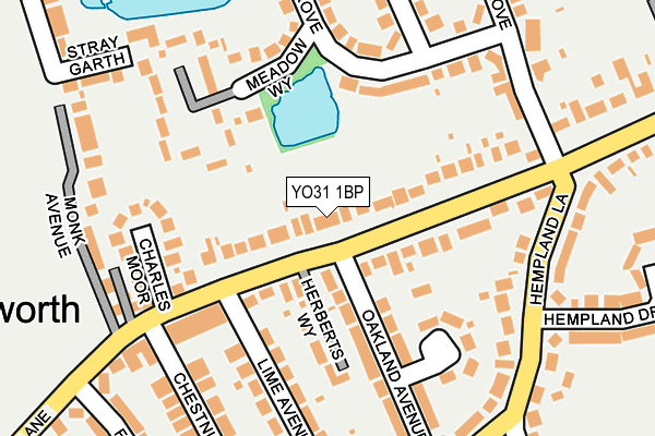YO31 1BP map - OS OpenMap – Local (Ordnance Survey)