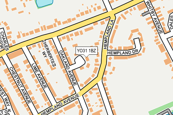 YO31 1BZ map - OS OpenMap – Local (Ordnance Survey)