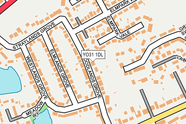 YO31 1DL map - OS OpenMap – Local (Ordnance Survey)