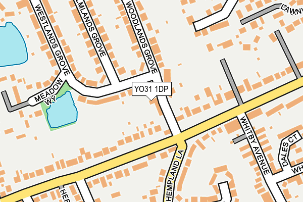 YO31 1DP map - OS OpenMap – Local (Ordnance Survey)