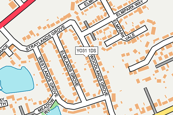 YO31 1DS map - OS OpenMap – Local (Ordnance Survey)