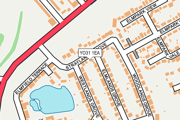 YO31 1EA map - OS OpenMap – Local (Ordnance Survey)