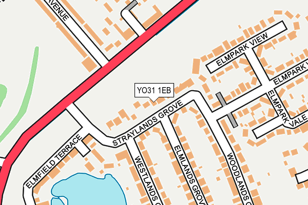 YO31 1EB map - OS OpenMap – Local (Ordnance Survey)