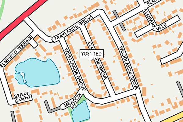 YO31 1ED map - OS OpenMap – Local (Ordnance Survey)