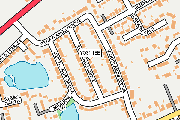 YO31 1EE map - OS OpenMap – Local (Ordnance Survey)
