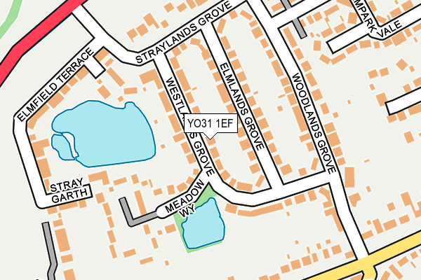 YO31 1EF map - OS OpenMap – Local (Ordnance Survey)