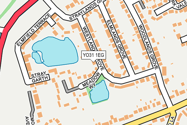 YO31 1EG map - OS OpenMap – Local (Ordnance Survey)