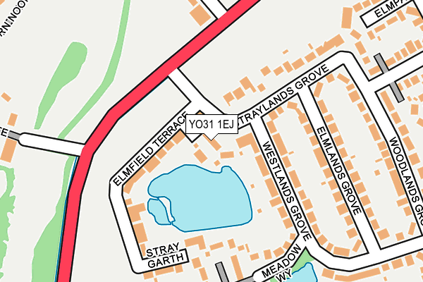 YO31 1EJ map - OS OpenMap – Local (Ordnance Survey)