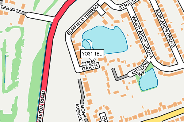 YO31 1EL map - OS OpenMap – Local (Ordnance Survey)