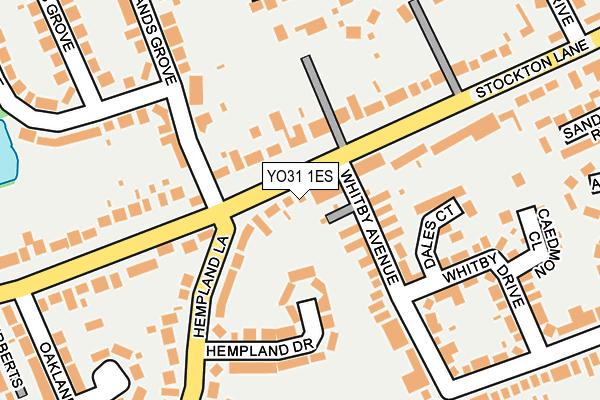 YO31 1ES map - OS OpenMap – Local (Ordnance Survey)