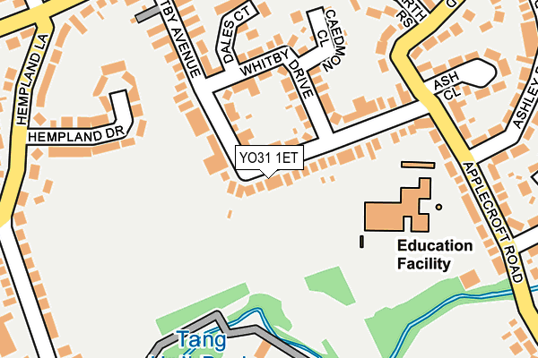 YO31 1ET map - OS OpenMap – Local (Ordnance Survey)