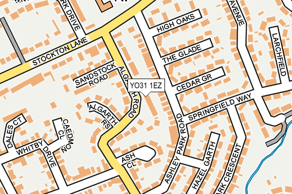 YO31 1EZ map - OS OpenMap – Local (Ordnance Survey)