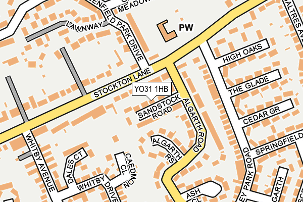 YO31 1HB map - OS OpenMap – Local (Ordnance Survey)