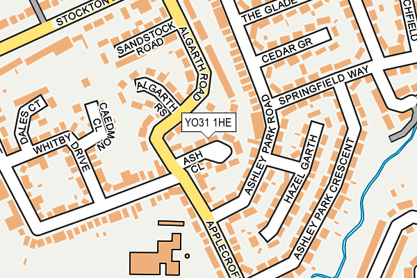 YO31 1HE map - OS OpenMap – Local (Ordnance Survey)