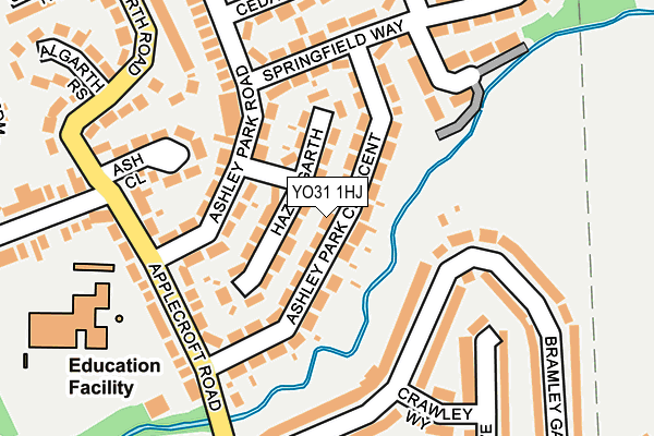 YO31 1HJ map - OS OpenMap – Local (Ordnance Survey)