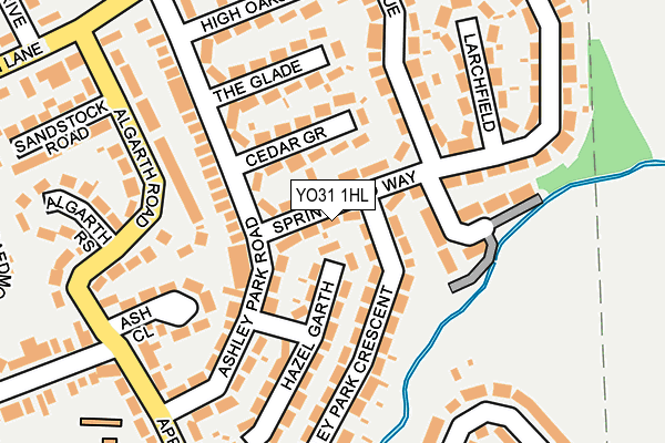 YO31 1HL map - OS OpenMap – Local (Ordnance Survey)