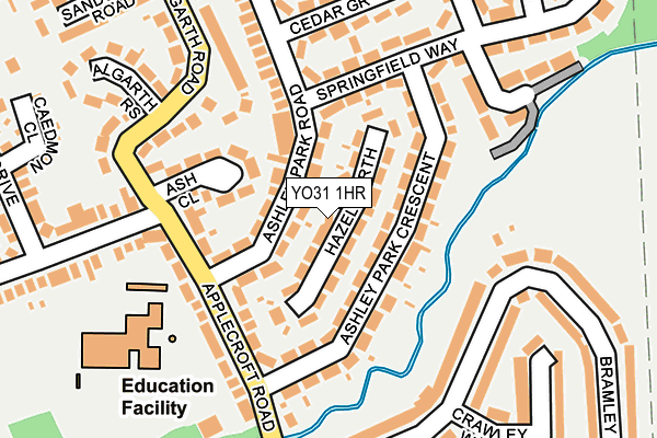 YO31 1HR map - OS OpenMap – Local (Ordnance Survey)