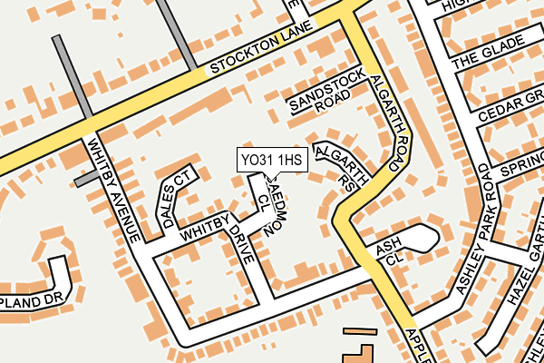 YO31 1HS map - OS OpenMap – Local (Ordnance Survey)