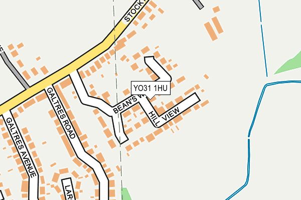 YO31 1HU map - OS OpenMap – Local (Ordnance Survey)