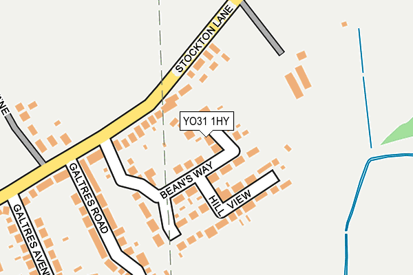 YO31 1HY map - OS OpenMap – Local (Ordnance Survey)