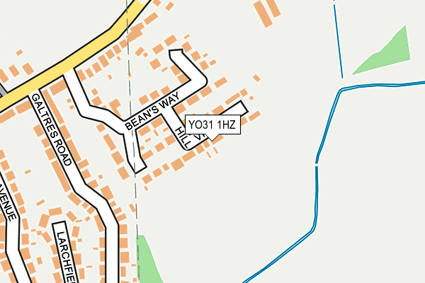 YO31 1HZ map - OS OpenMap – Local (Ordnance Survey)