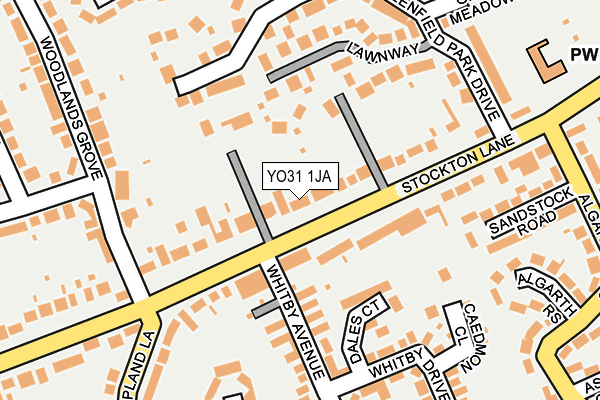 YO31 1JA map - OS OpenMap – Local (Ordnance Survey)