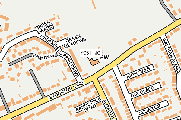 YO31 1JG map - OS OpenMap – Local (Ordnance Survey)