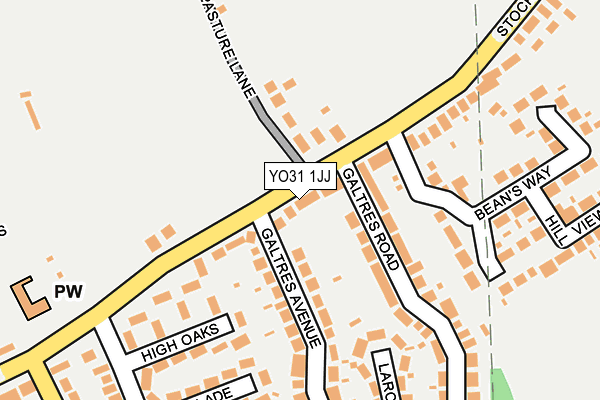 YO31 1JJ map - OS OpenMap – Local (Ordnance Survey)