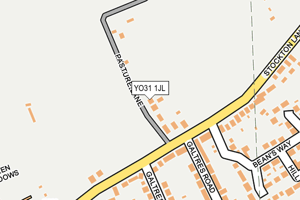 YO31 1JL map - OS OpenMap – Local (Ordnance Survey)
